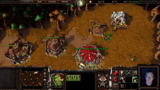 Играем в Warcraft 3 - вдвоем против сильного компа смотреть онлайн