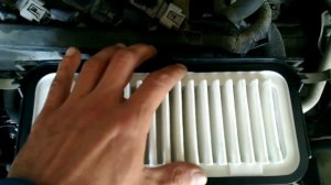 Замена воздушного фильтра Toyota Vitz мотор 1sz