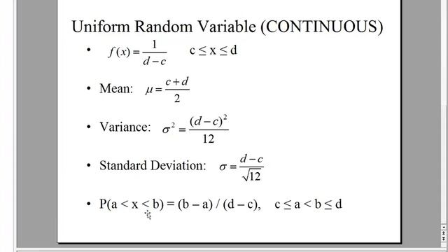 Ch 4.10 Uniform Distribution смотреть онлайн