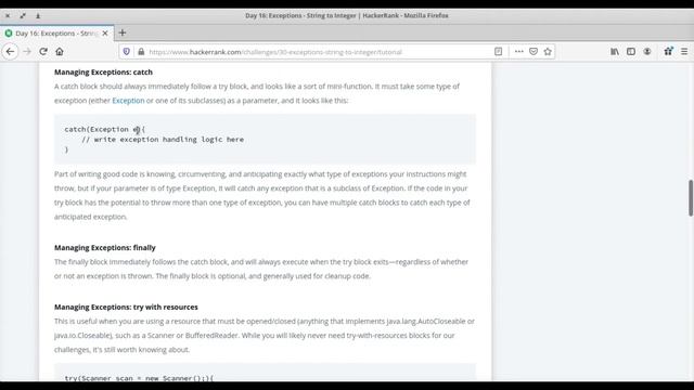 Day 16: Exceptions - String to Integer| Problem Solving|HackerRank 30 days of code |Java| #DesiCode смотреть онлайн