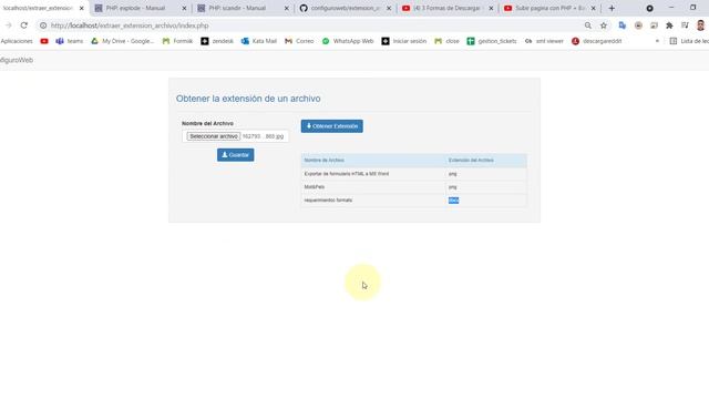 Cómo obtener la extensión de un archivo con PHP смотреть онлайн