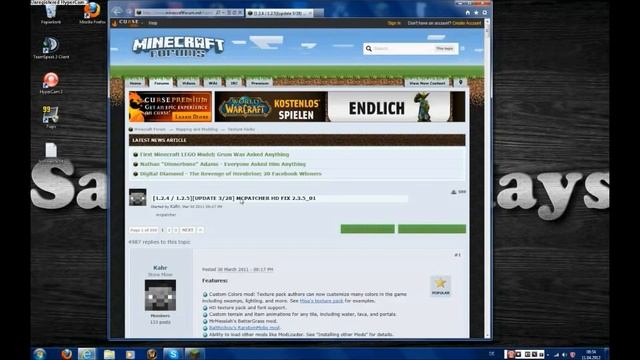 Meine Kraft 64x64 HD - Minecraft 1.2 / 1.2.4 (1.2.5) Texturepack смотреть онлайн