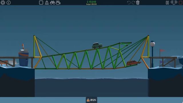 Poly Bridge 5-11: Not Enough Road (Solution) смотреть онлайн