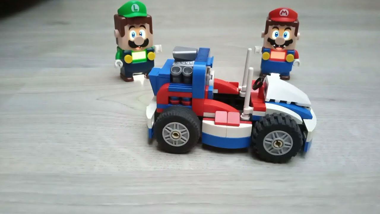 My Lego Mario Kart MOC tutorial. PDF Instruction in description. смотреть онлайн