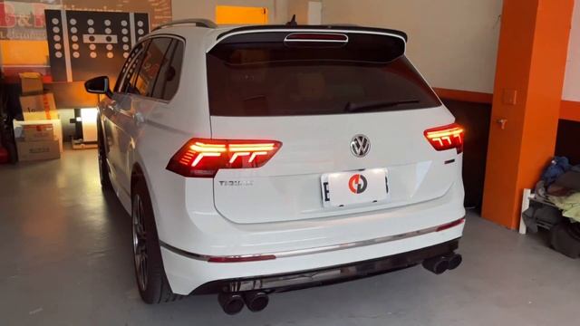 2020 VW Tiguan retrofit with 2021 Tiguan facelift led taillight смотреть онлайн