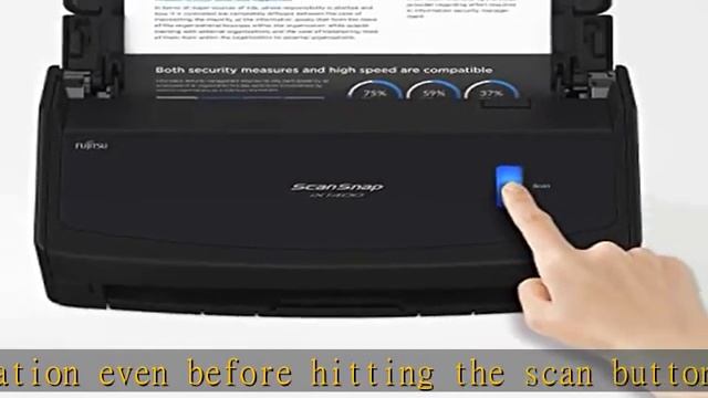 Fujitsu ScanSnap iX1400 Simple One-touch Button Document Scanner for Mac or PC, Black смотреть онлайн