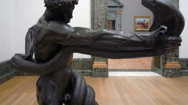 Лейтон, "Атлет, борющийся с питоном" смотреть онлайн