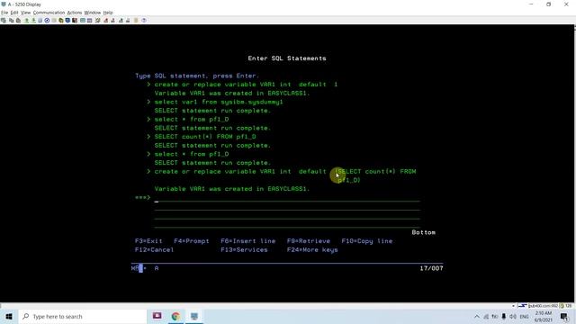 Work with Global Variables in DB2 for i SQL (AS400 to IBM i) смотреть онлайн