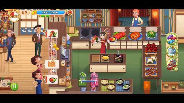 Cooking Diary прохождение 79 и 80 уровня! Ресторан Сакура смотреть онлайн