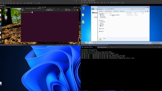 Python Simple HTTP Server to Download Ncat on Windows смотреть онлайн
