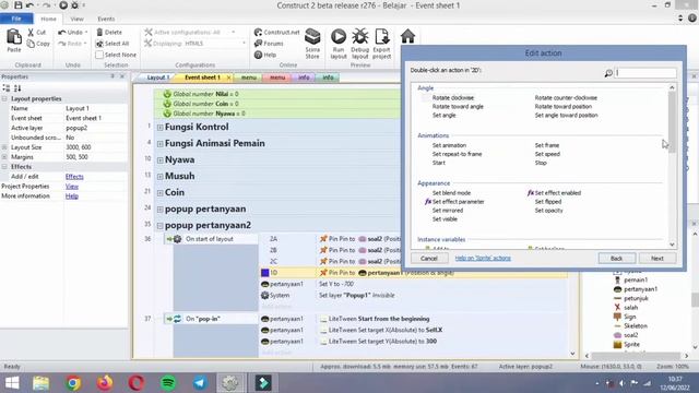 (Part 8) Membuat Popup Quiz/Soal Kedua, Ketiga, Dst. (Construct 2) смотреть онлайн