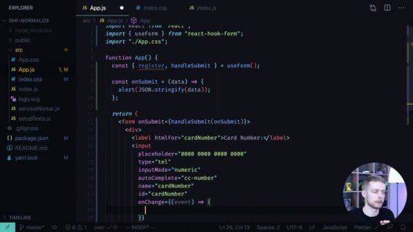 How To Normalize or Mask Values in React Hook Form