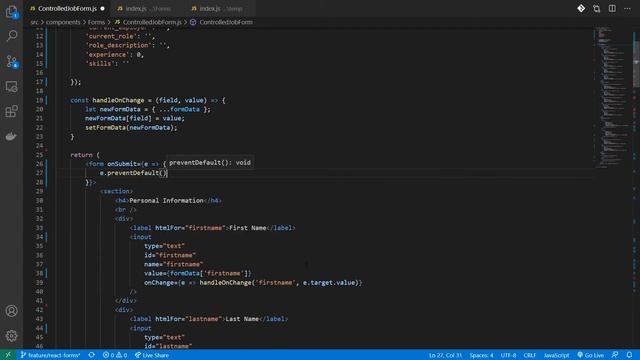 How to create dynamic forms with controlled components - React Forms - Part 3 смотреть онлайн