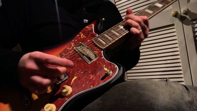Harley Benton HB JA-60SB Fender Jazzmaster copy through Roland Micro Cube - New guitar pickups test смотреть онлайн