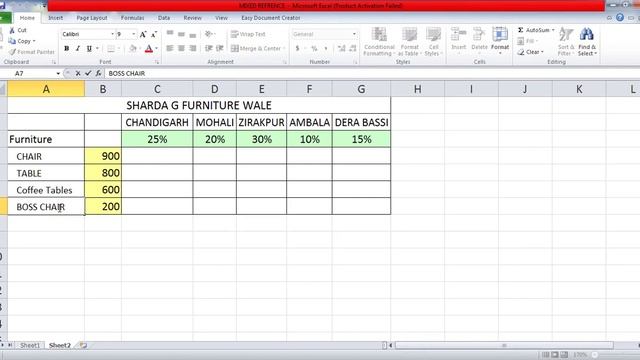 MS EXCEL MIXED REFERENCE смотреть онлайн