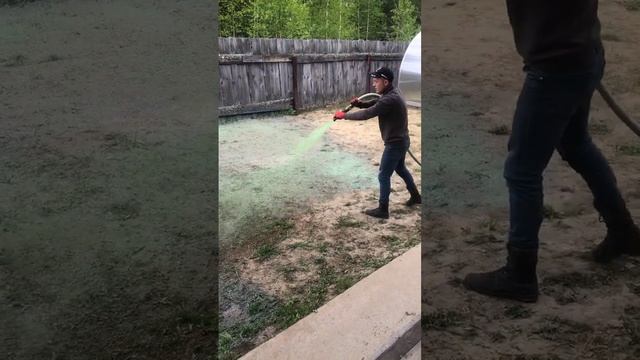 Гидропосев газона. Скоро на канале. смотреть онлайн