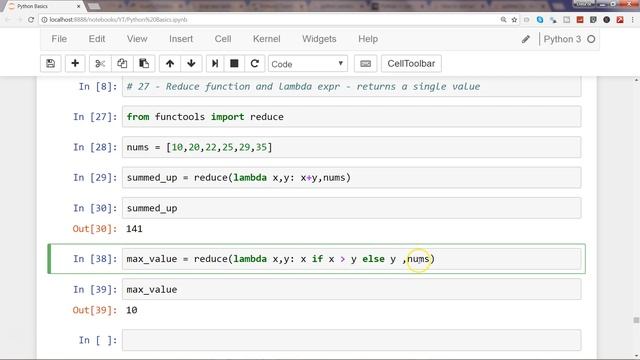 Python 3 Programming Tutorial | #7 if else conditional statement with lambda and reduce function смотреть онлайн