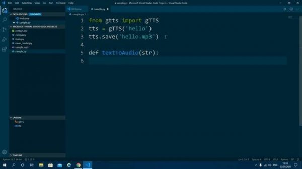 Text to Speech using gTTS module in Python | Google Text-to-speech