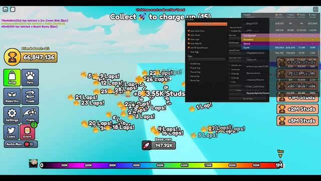 Roblox Fly Race OP Script/Hack Best GUI смотреть онлайн