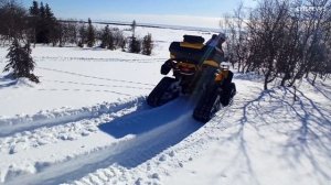 тест комплекта гусениц СТЕЛС на квадроцикле БРП оутлендер 650