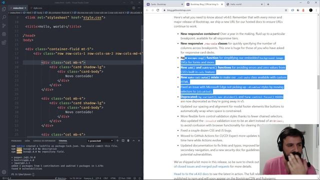 ? Live: Novidades do Bootstrap 4.4.0 смотреть онлайн