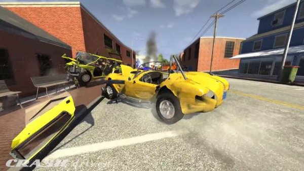 MASSIVE PILE UP SPIKE STRIP CRASHES #11 - BeamNG Drive | CRASHdriven