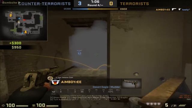 Deagle Ace HS ONLY | ESEA | MIRAGE смотреть онлайн