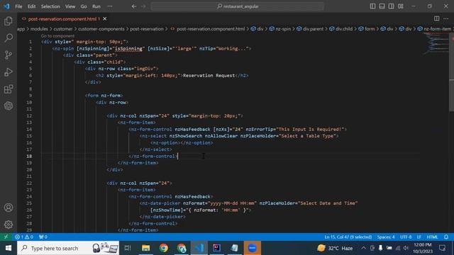 Restaurant Management System | Spring Boot & Angular | Post Reservation Request API | Part 26 смотреть онлайн
