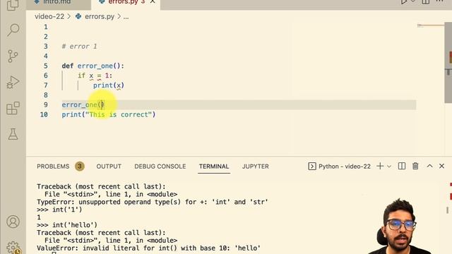 Error handling in Python | Python Verse Series with Rishabh IO | Python Tutorial 022 | Fourofour смотреть онлайн