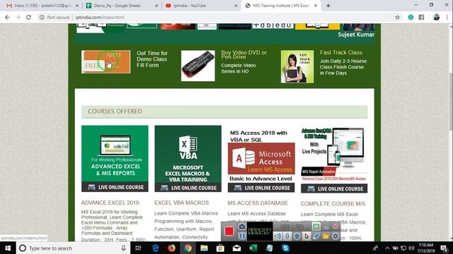 Book free online advanced excel Demo Class | step by step live | IPT Excel School смотреть онлайн