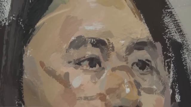Gouache painting technique - portrait of girl смотреть онлайн