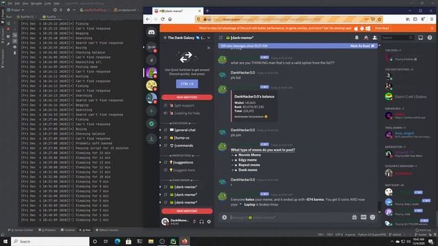 Pls Coins Dank Memer Script смотреть онлайн