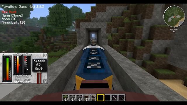 Minecraft Trains Mod - Diesel Freight Train смотреть онлайн