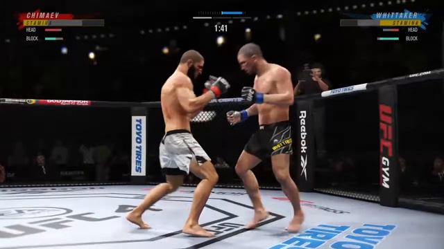 KHAMZAT CHIMAEV VS ROBERT WHITTAKER (ONLINE) UFC 4