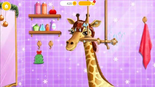 Fun Animals Care - Christmas Animal Hair Salon - MakeOver Hair Salon Games For Girls смотреть онлайн