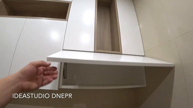 Мебель в Ванную Обзор. Фасад Мдф Крашеный. Корпус Дсп. Столешница Искусственный камень. BLUM смотреть онлайн