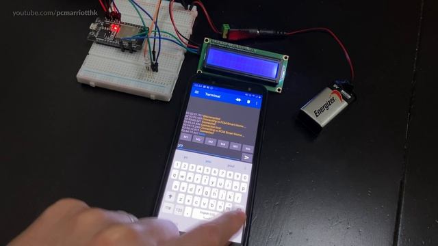 ESP32 Arduino - Serial Communication Receiver w/1602A LCD Display, Smartphone & Bluetooth смотреть онлайн