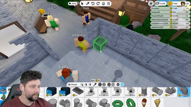 BUILDING A SHOWER ROOM - Roblox Water Park World #27 смотреть онлайн