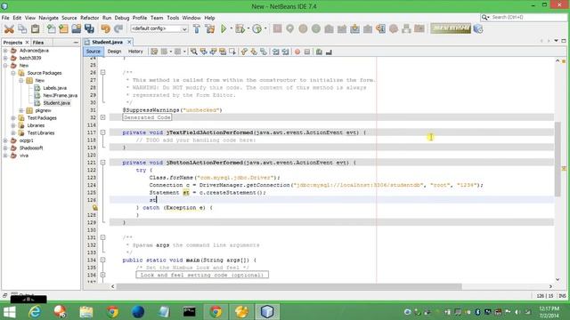 java Tutorial, Java code For Save Button Netbeans Mysql,Navicat смотреть онлайн