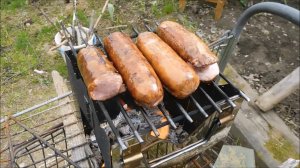 Печка щепочница. Тест перед походом.