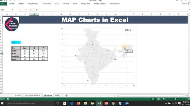 Dynamic Map Chart in Excel in Hindi for Excel Interviews | Online Excel Training смотреть онлайн