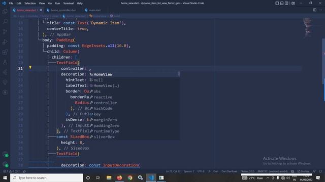 Add Dynamic Items to ListView in Flutter using GetX || Flutter || GetX смотреть онлайн