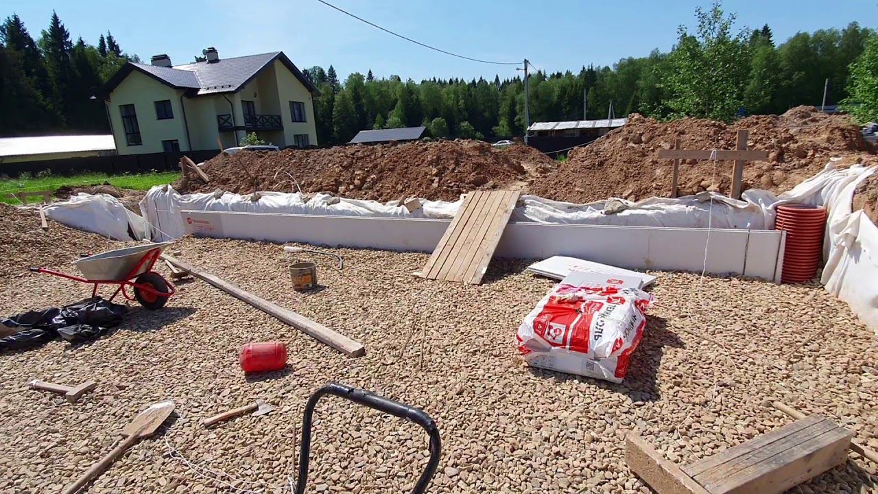 Фундамент. Монолитная плита, день 3. смотреть онлайн