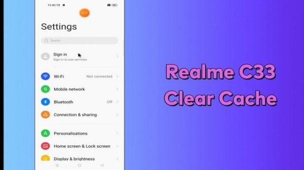 Realme C33 How to Clear Cache