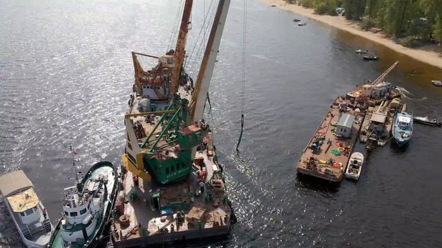 Как поднимали затонувший теплоход на Волге в Самаре 16 августа 2021 смотреть онлайн