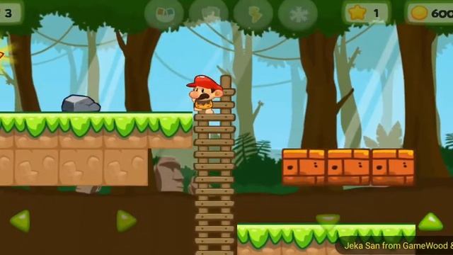 Level 1. Прохождение игры The Jungle Adventure Of Super Boy на Android смотреть онлайн