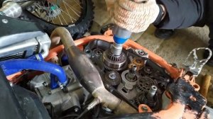 Замена обгонной муфты на 177 моторе.