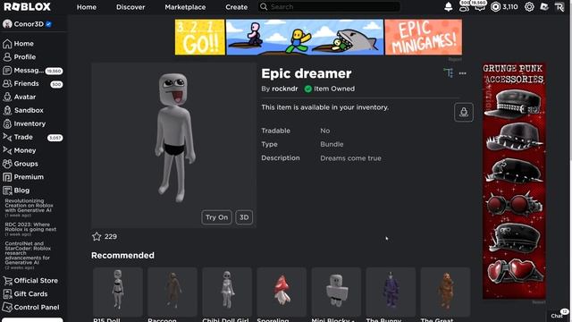 [FREE ITEM] How to get the EPIC DREAMER HEAD | Roblox смотреть онлайн