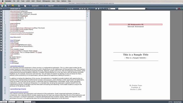 LaTeX Tutorial: How to Format a Math Paper смотреть онлайн