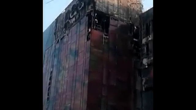 ТЦ Parad на утро после пожара-Барнаул смотреть онлайн